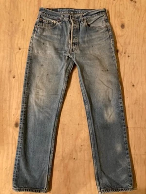 Vintage Levi 501 Jeans-Natural Distress Denim-Vintage Denim - Image 1 of 4