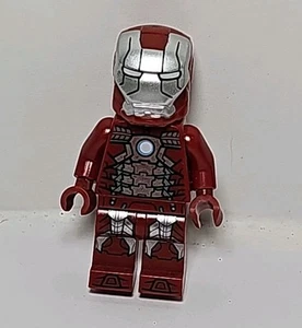 LEGO Marvel Avengers Iron Man Mark 5 Armor Minifigure with Clear Head - Picture 1 of 3
