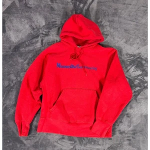 Vintage Lee Crossgrain Red Moosejaw Mountaineering Hoodie Sweatshirt - Picture 1 of 7
