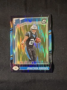 Panini Donruss Optic Jonathon Brooks 2024 púrpura con clasificación de choque novato RC #258 - Imagen 1 de 2