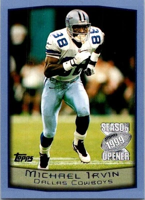 1999 Topps Season Opener #7 Michael Irvin football card 11UU - Image 1 of 2