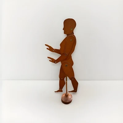 Vintage MCM Xonex Holz Gelenk Silhouette beweglich Künstler Zeichnung Modell mit Ständer - Bild 1 von 3