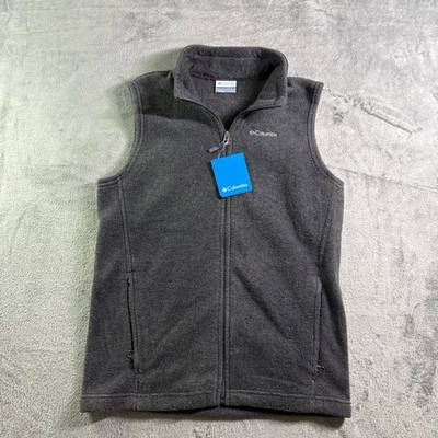Columbia Fleece Vest Full Zip Sleeveless Outdoor Casual Gray L - Image 1 of 4