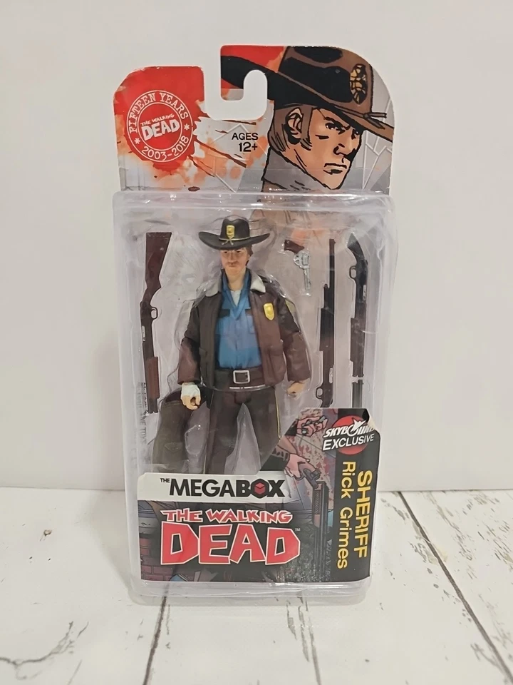 Figura de acción The Walking Dead Sheriff Rick Grimes McFarlane sellada limpia Foto 1 de 4