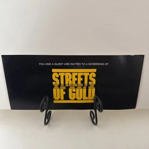 1986 Rare Streets Of Gold Movie - Preview Screening Invitation - Wesley Snipes - Bild 1 von 11