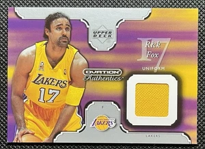 2002-03 Upper Deck Ovation Authentics Uniform Rick Fox #RF-U Los Angeles Lakers - Bild 1 von 2