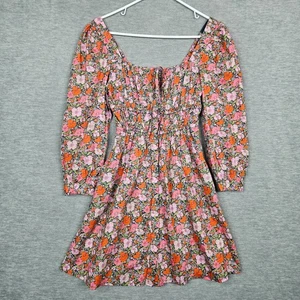 J.CREW Liberty Fabric Cinched-Waist Organic Cotton Floral Printed Dress Sz 00 - Picture 1 of 13