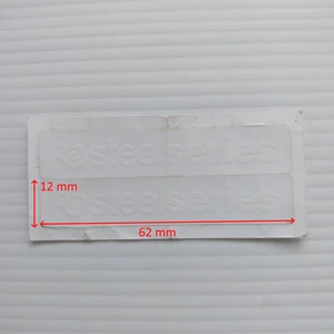2 pcs SteelSeries Autocollant Avant Gaming Lettrage Blanc Logo Étiquette Auto-Adhésif - Photo 1/4