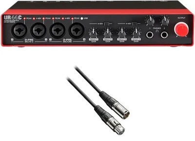 Steinberg USB3.0 Audio Interface 32bit/192kHz Red Black UR44C RD New JP - Image 1 of 4