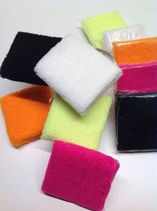 4 x Schweissband orange pink weiss schwarz gelb-neon - Picture 1 of 1