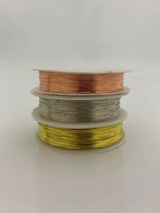 Alambre artesanal TU ELECCIÓN calibre 28 o 24 plata oro cobre joyería arte - Imagen 1 de 1
