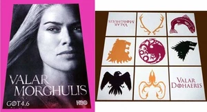 GAME OF THRONE sdcc 2014 HBO Exclusive VALAR MORGHULIS Poster LENA HEADEY CERSEI - Bild 1 von 1