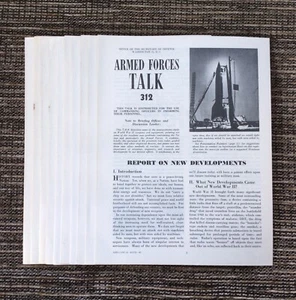 RARE 10-LOT 1950 Armed Forces Talk Magazine U.S. Military War Department - Picture 1 of 9