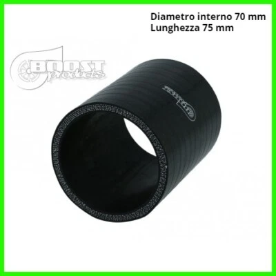 BOOST PRODUCTS Manicotto tubo silicone lunghezza 75 mm diametro 70 per giunzione collegamento