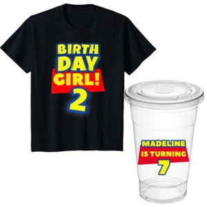 Toy Story Geburtstag Party Shirt und Tassen, Nummer anpassen - Bild 1 von 4