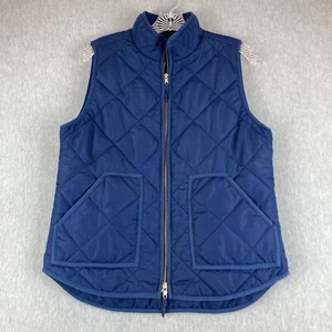 J.CREW Excursion Steppweste Damen M blau Doppelreißverschluss Puffer - Bild 1 von 13