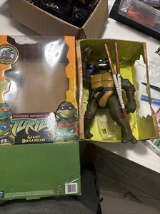 Turtles Ninja Giant Donatello 12" Teenage Mutant 2002 Playmates Used - Picture 1 of 8
