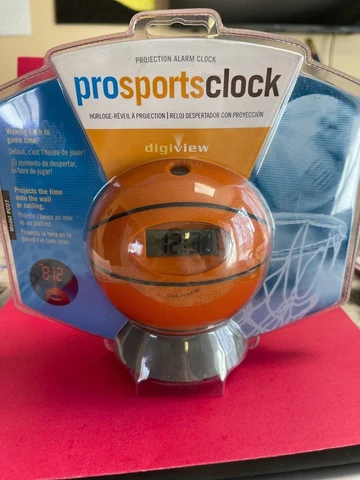 Digiview Basketball Projection Alarm Clock New Sealed and Discontinued Cover