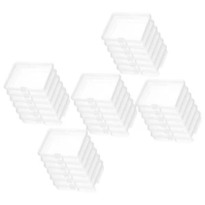 Contenedores de almacenamiento de plástico transparente de 30 piezas con tapas tapa vacía con bisagras de almacenamiento - Imagen 1 de 12