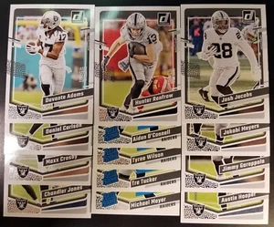 Juego de equipo de fútbol americano Donruss 2023 con RC Las Vegas RAIDERS (13c)  - Imagen 1 de 1