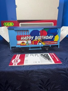 LGB 44352 Happy Birthday Box Car With Sound G-Scale - Picture 1 of 9