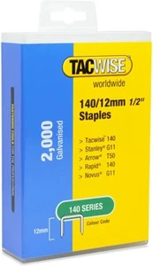 Tacwise 140/12mm 1/2'' Staples Box of 2,000 (1419) - Picture 1 of 1