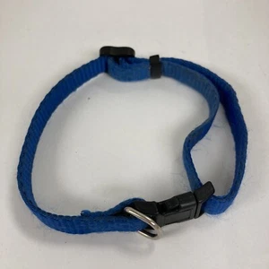 Dog Collar Blue Adjustable Nylon Up To 14 Inches - Picture 1 of 3