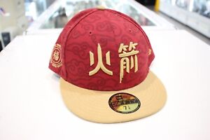 Houston Rockets RED Gold Chinese New Year Snapback 59Fifty New Era Cap NBA Hat