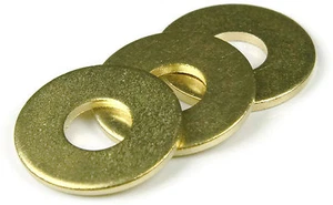 Brass Flat Washer 5/16 Large, Qty 25 - Picture 1 of 2
