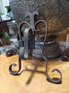 Soporte de hierro fundido vintage para campana exterior - Imagen 1 de 6