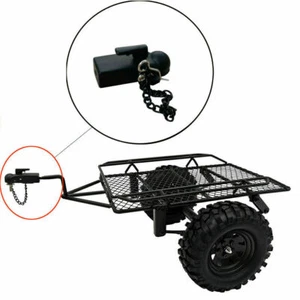 Gancho de remolque de enganche de metal + montaje para coche sobre orugas SCX10 90046 TRX4 1/10 - Imagen 1 de 6