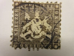 WURTTEMBERG Scott 39b dark brown USED LotX Cat $190 - Picture 1 of 1