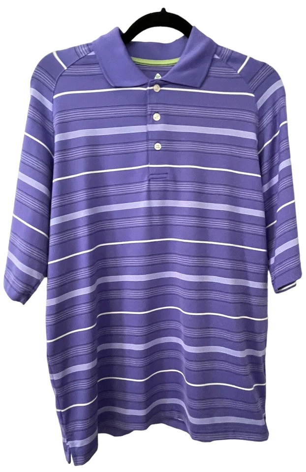 CAMISA POLO BOLLE GOLF B TECH PARA HOMBRE TALLA S PÚRPURA BLANCA A RAYAS MANGA CORTA Foto 1 de 4