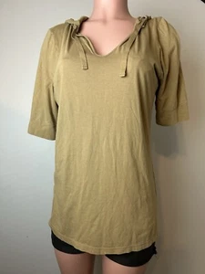 Tommy Bahama Spa Women’s Hoodie Top Shirt 100% Prima Cotton Short Sleeve Size L - Picture 1 of 11