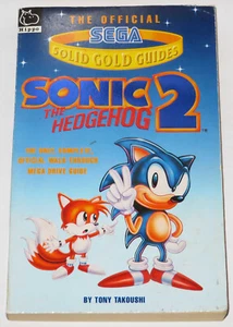 1993 TONY TAKOUSHI SOLID GOLD GUIDE BOOK to SONIC THE HEDGEHOG 2! KARTEN KUNST, MEHR - Bild 1 von 6