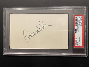Bill Walsh Signed Index Card HOF Football San Francisco 49ers Coach PSA/DNA Auth - Picture 1 of 3