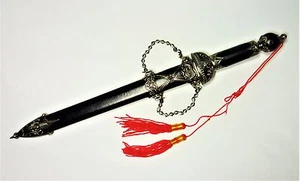 COLLECTIBLE - STAINLESS STEEL BLADE, SHARPER SHORT SWORD with SCABBARD & TASSLES - Picture 1 of 7
