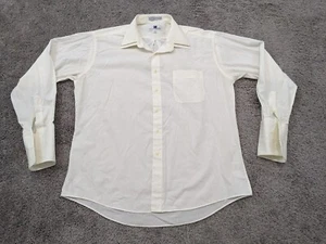 Italo Mondo Dress Shirt Mens 17 34/35 White French Cuff Made in Italy - Picture 1 of 11