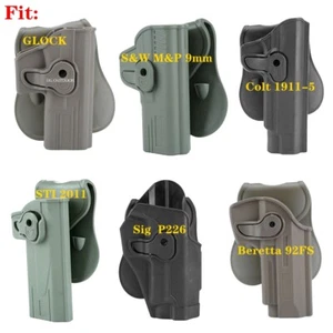 Tactical Holster For Glock S&W M&P 9mm Colt 1911 STI 2011 Sig P226 Beretta M9 92 - Picture 1 of 28