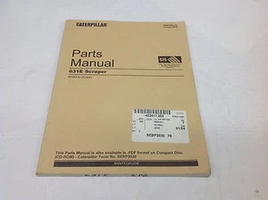 Raspador CAT Caterpillar 631E 6PC669 piezas manuales octubre 2008 - Imagen 1 de 3