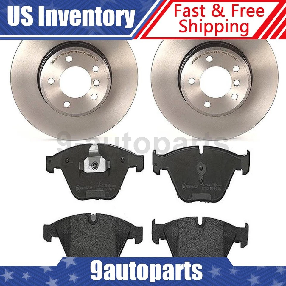 Kit de frenos delanteros Brembo rotores de disco pastillas de freno para BMW 525xi 2006 2007 Foto 1 de 4