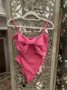 Hutch Dita One-Piece Fandango Pink Swimsuit Bow Front Sz M - Picture 1 of 8