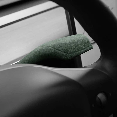 Pegatina de paleta de cambio de marchas Tesla modelo Y de gamuza felpa para actualización estética interior Foto 1 de 4