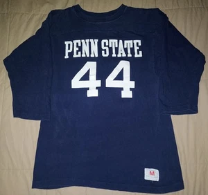 VTG 70s CHAMPION BLUE BAR PENN STATE JERSEY T SHIRT MEDIUM 80s UNIVERSITY #44 - Picture 1 of 8