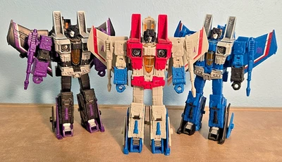 Complete STARSCREAM, SKYWARP & THUNDERCRACKER Transformers WFC Earthrise Seekers - Image 1 of 4