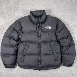 The North Face Nuptse 700 Puffer Jacket Mens S Black NYC Streetwear Overstuffed - Picture 1 of 11