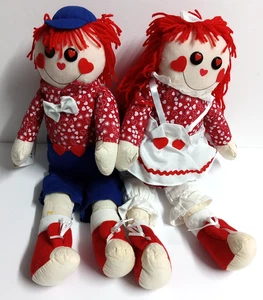 PBC Chantilly Lane I Got You Babe Raggedy Ann Puppe Musical Duett 18" 2007 LESEN - Bild 1 von 7