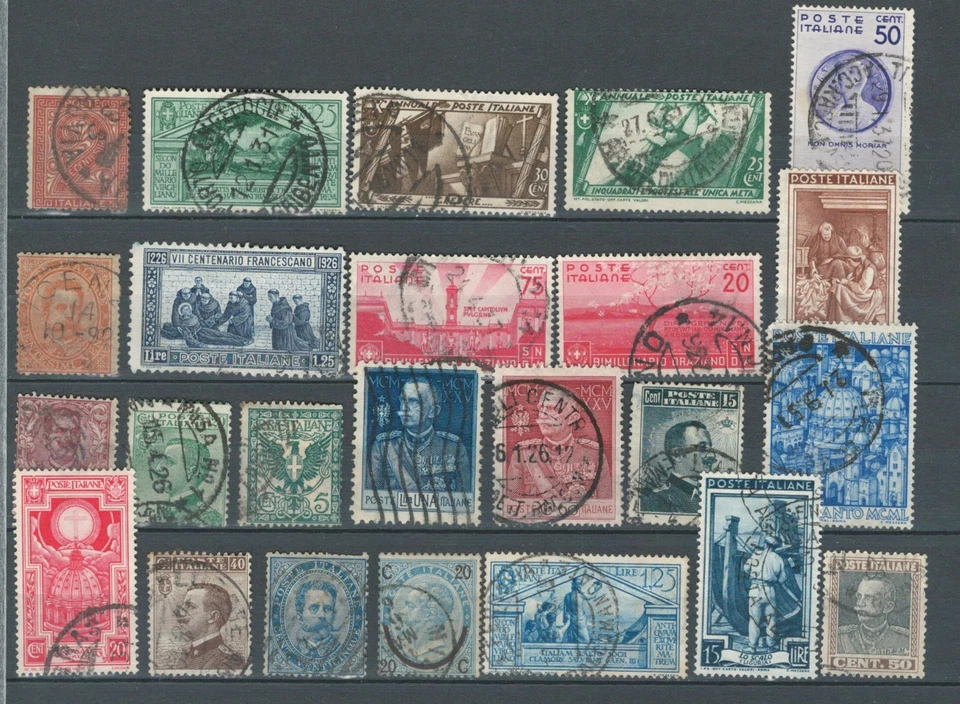 ВЫБОР ПОЧТОВЫХ ИСПОЛЬЗОВАННЫХ КЛАССИЧЕСКИХ И ПАМЯТНЫХ МАРОК ИТАЛИЯ ЕВРОПА ЛОТ (ITAL779) - Изображение 1 из 1