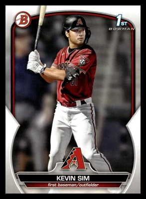 2023 Bowman Draft #BD-16 Kevin Sim Arizona Diamondbacks Baseball Card - Image 1 of 2
