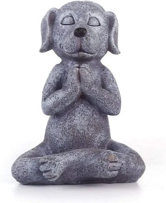 Meditating Dog Statue Buddha - Zen Dog - Namaste– Top Collection Tranquility ... - Image 1 of 4